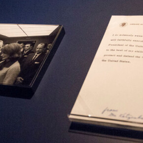 November 22, 1963, Exhibition view. Courtesy of LBJ Presidential Library