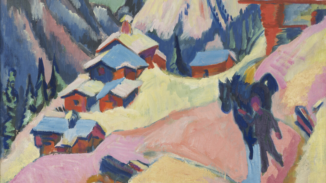 Ernst Ludwig Kirchner, Stafelalp im Schnee, 1917. Mit freundlicher genehmigung des Kirchner Museum Davos