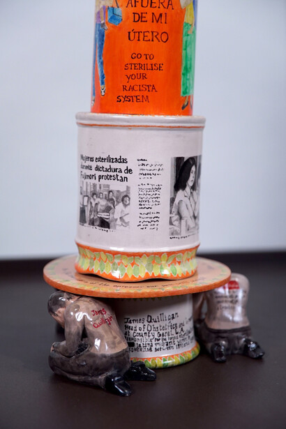 Daniel G Andújar, Daniela Ortiz, Esther Ferrer, Pedro G Romero. Courtesy of Ángels Barcelona