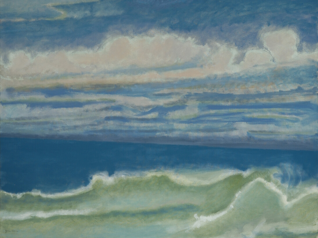 Jane Wilson, American, born 1924 , The Wave, 1988, Oil on linen, 77 x 100 inches, Parrish Art Museum, Water Mill, N.Y., Gift of Richard E. Salomon and Laura Landro

