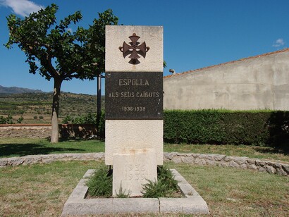 Monumento ai caduti della guerra civile, Espolla, Alto Ampurdan, Girona, Catalogna, Spagna