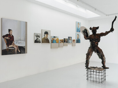 Matyáš Chochola & Christian Jankowski, Exhibition view. Courtesy of Cabinet 