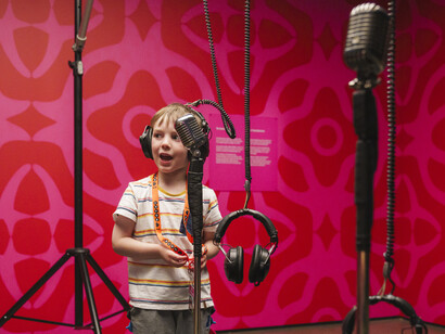 Whakatangi puoro make music, exhibition view. Courtesy of MOTAT