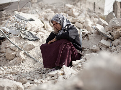 A Syrian woman