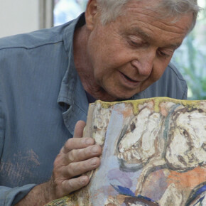 Roger Herman in his studio. Courtesy of Carpenters Workshop Gallery 