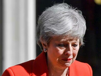 Theresa May announces her resignation outside Downing Street