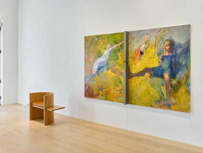 Installation view 3, Musical Chairs, Gallery Wendi Norris, San Francisco, CA, 2024. Photo by Glen Cheriton