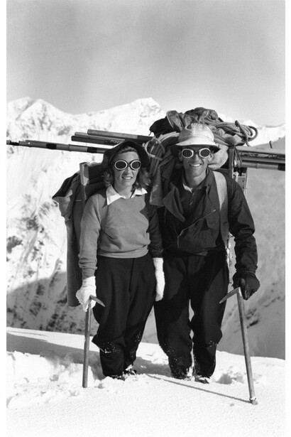 Bradford Washburn and Barbara Washburn, Mt Hayes, Alaska, 1941, © Bradford Washburn, courtesy Decaneas Archive and Michael Hoppen Gallery