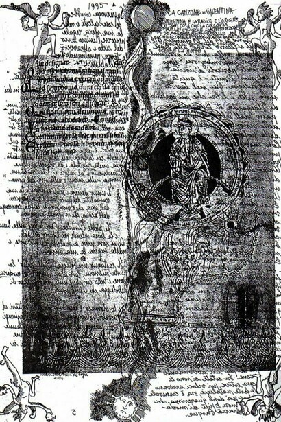 Pagine manoscritte di La canzone di Valentina