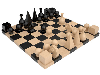 Juego de ajedrez diseñado por Man Ray