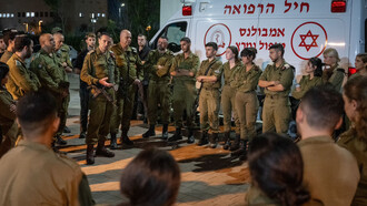 Herzi Halevi (Israel) visits the military base targeted by Hezbollah in October, 2024. Hezbollah is a Lebanese organization, closely connected to other countries (heavily supported by Iran) in the region