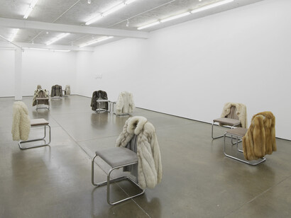 Nicole Wermers. Infrastruktur, istallation view at Herald St Gallery, London