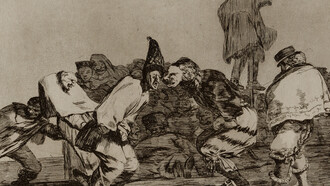 Francisco Goya (1746-1828). Disparate de Carnabal. Alegría antruejo, que mañana serás ceniza 