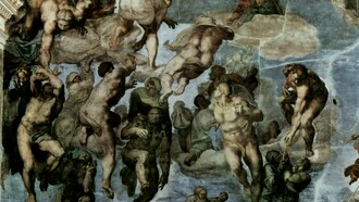 El juicio final no fue simplemente un fresco destinado a decorar un espacio sagrado, sino una respuesta visual a una de las mayores crisis espirituales de Occidente. Miguel Ángel di Lodovico Buonarroti Simoni (1475-1564). "El Juicio Final", fecha 1536 a 1541. Fresco, Capilla Sixtina; Roma, Italia