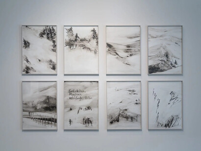 M. Ángeles Díaz Barbado, Tristán, vista de exhibición. Cortesía de la Galería Isabel Hurley