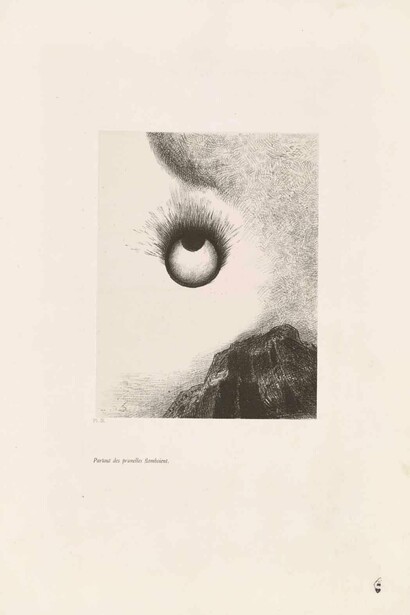 Odilon Redon, Everywhere eyeballs are aflame (detail), 1888. Courtesy of J. Paul Getty Museum