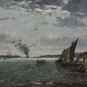 Eugène Boudin, La rade de Brest, 1870. Courtesy of Musée Marmottan Monet
