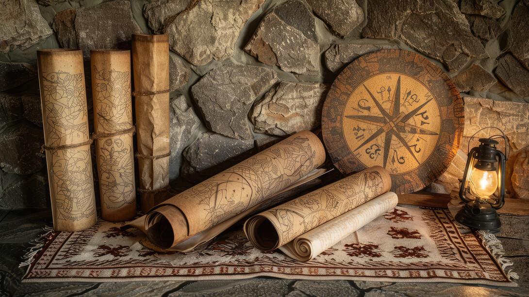 De acordo com o relato publicado em um panfleto chamado The Beale Papers (1885), tudo começou em 1820, quando um aventureiro chamado Thomas J. Beale teria liderado um grupo de caçadores em uma expedição para o oeste americano. Durante essa jornada, nas proximidades do atual estado do Colorado, eles teriam encontrado uma mina riquíssima em ouro e prata