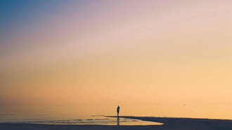 Al final de la caminata, la mar