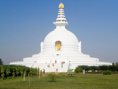 Pagoda de la paz mundial en Pokhara, Nepal