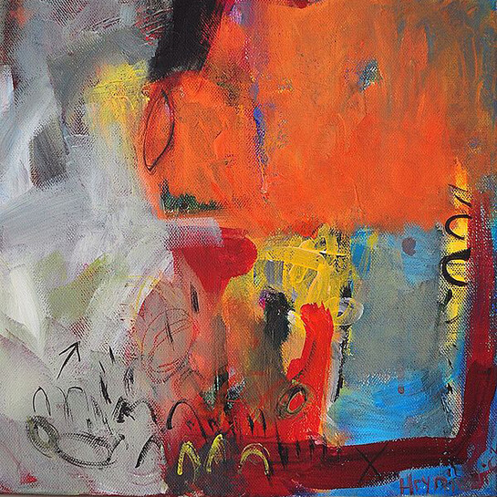 Anna Hryniewicz, Traces of personality, Acrylic on Canvas, 30 x 30 cm
