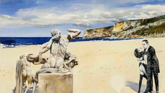 Konstantin Bessmertny, Black & White Conspiracy, 2013, Oil on canvas, 68 x 66 cm