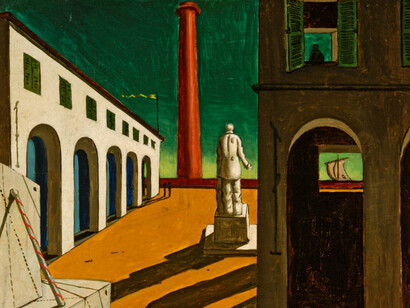 Giorgio de Chirico, Enigma della partenza, 1914
Parma, Fondazione Magnani Rocca © Fondazione Magnani Rocca


