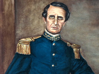 El general José Joaquín Mora Porras. Obra de Manuel Carranza Vargas