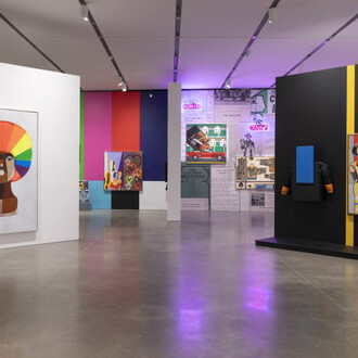 Derrick Adams, View master, exhibition view. Courtesy of ICA Boston 