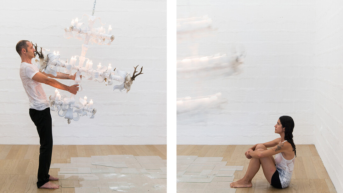Time, Penzo+Fiore, 2018, performance. Courtesy galleria massimodeluca, foto opfot.com