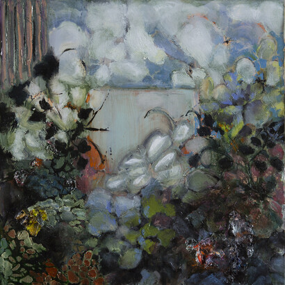 Susan Breen, Square (I), 2013, Oil on paper, 12 x 12 inches; 30.48 x 30.48 cm, Framed