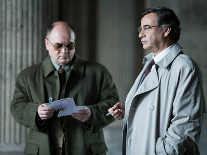 Escena de la película "El hombre de las mil caras"