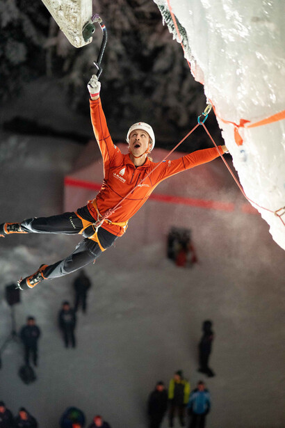 Louna Ladevant. L’escalade sur glace est un sport naturalisé. Il dérive des sports de montagne, de l’alpinisme en particulier © Nils Paillard