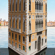 Patrick Hughes, Palazzo (detail), 2017. Courtesy of Scott Richards Contemporary Art