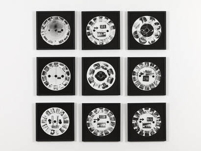 Joachim Schmid, Reisefotografie, 1984, 9 foto b-n_9 b-w, cm. 30 x 30 cad., courtesy P420