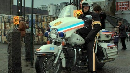 A policeman (Night-Watchmen) in Reykjavík