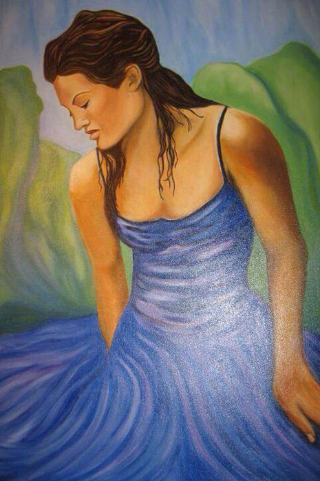 Annamaria Cignola, Forgiveness, Oil on Canvas, 40 x 30 inches