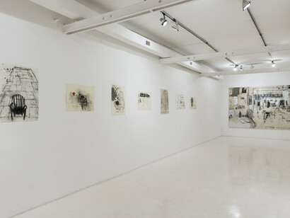 Interno via degli Ausoni, Fondazione Pastificio Cerere, Installation view. Crediti: Andrea Musicò