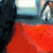 Hughie O'Donoghue, Fiachra: Open Door, Oil on linen canvas, 125 x 217 cm, 2013