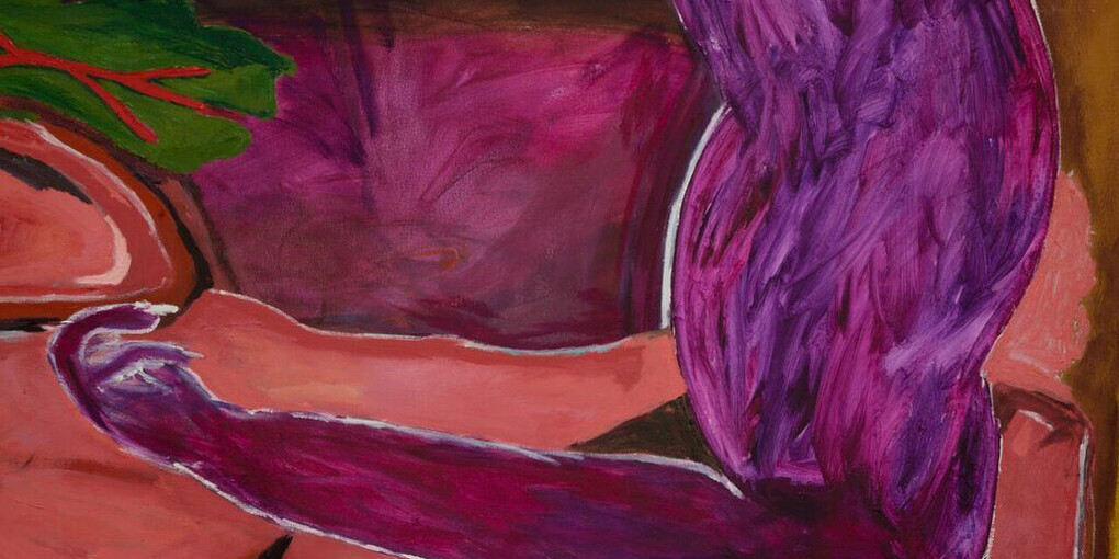 Marisa Takal, Clindamycin 8 am 1 out of 3, Also 1 out of 5,000 Oh, How Lucky, 2017, oil on canvas, 75 x 70 in (190.5 x 177.8 cm). 