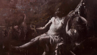 Nicola Samorì, Ebbro, 2011, oil on canvas, 300 x 200 cm