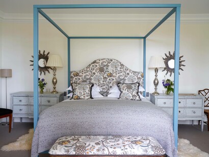 Thyme Cedar bedroom in Southrop, Gloucestershire, England by Rachael Smith HR