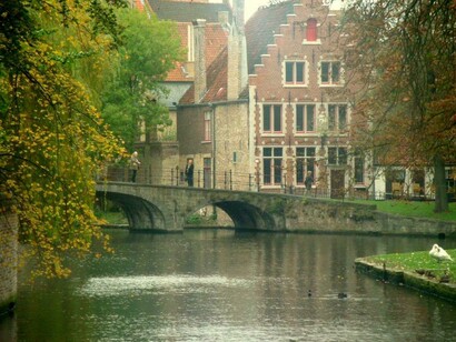 Canales en Brujas, Bélgica