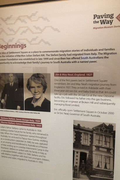 Paving the way, Migration Museum stories, exhibition view. Courtesy of Migration Museum