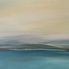 Neelam Padte, Under subdued skies, mountains breathe. Courtesy of Peninsula Gallery