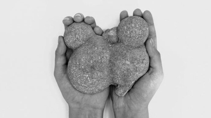 Blood, Stop, Space, Gold. Courtesy of Galería José de la Fuente