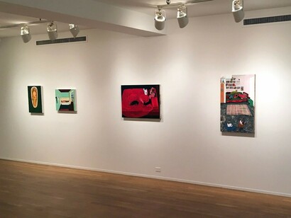 Sarah McEneaney, Exhibition view. Courtesy of Tibor de Nagy Gallery