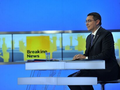 Victor Ponta featured in the Realitatea TV debate