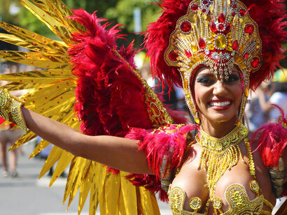 Notting Hill, Londres. Participante en el carnaval