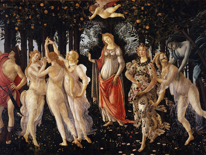 La Primavera di Sandro Botticelli (dettaglio).